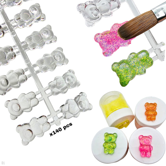 TEDDY BEAR Clear Swatches / 140pcs