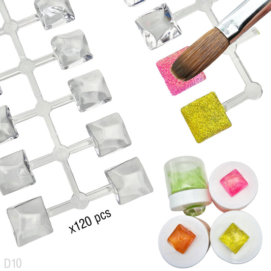 SQUARE DIAMOND Clear Swatches / 120pcs