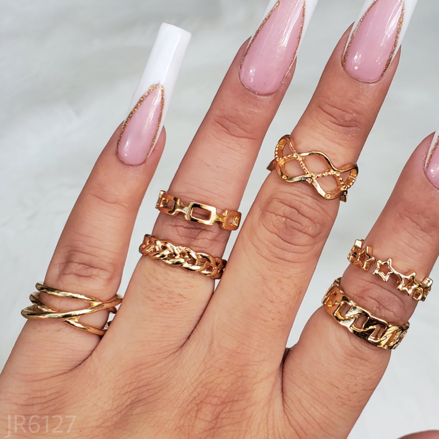 Gold Rings (6pc Set)