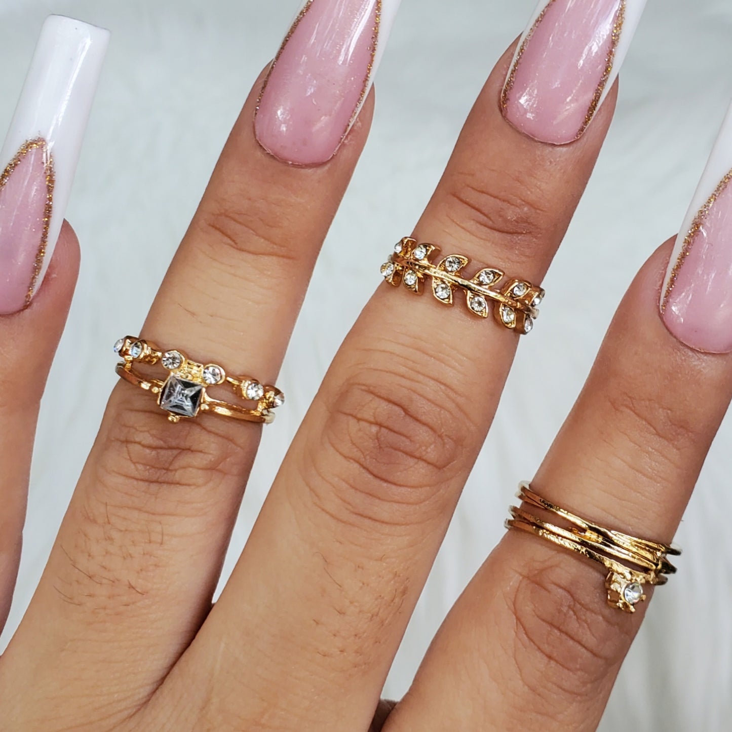 Gold Rings (3pc Set)