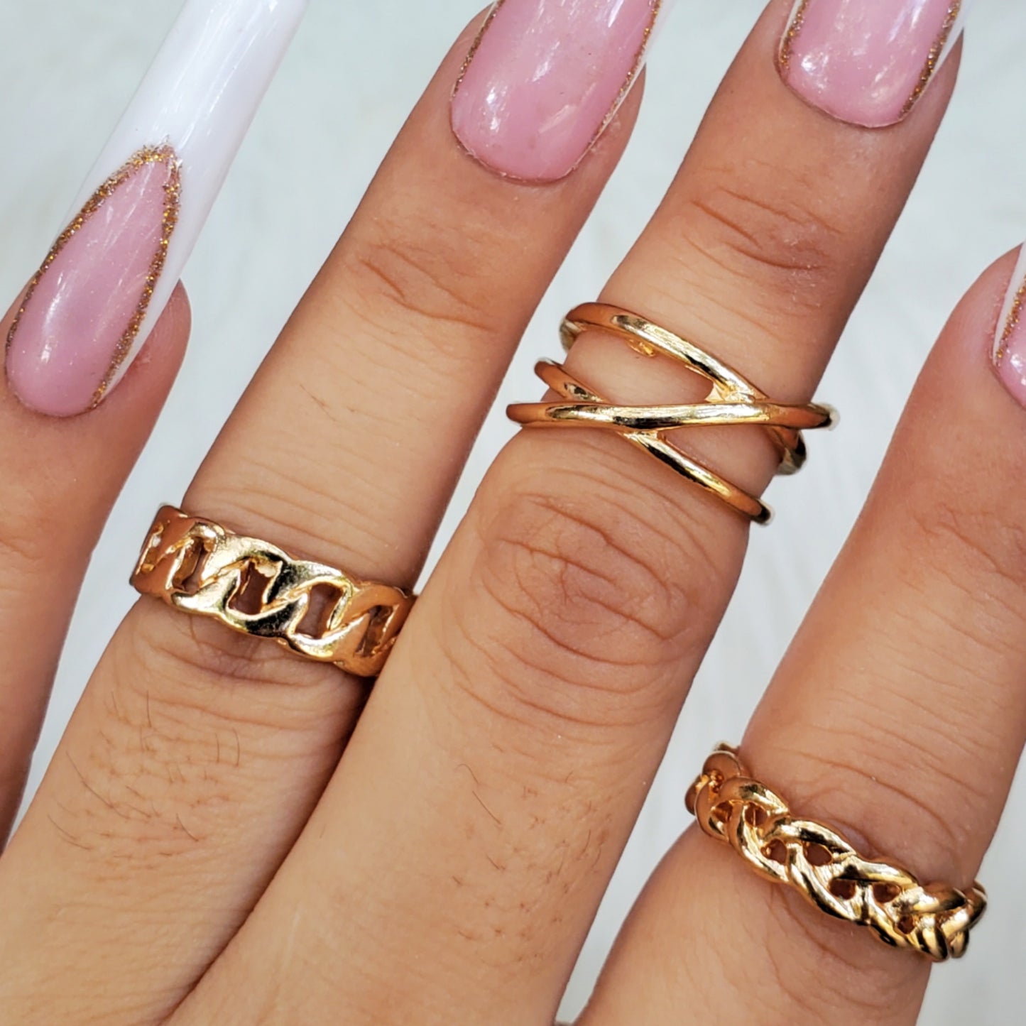 Gold Rings (3pc Set)