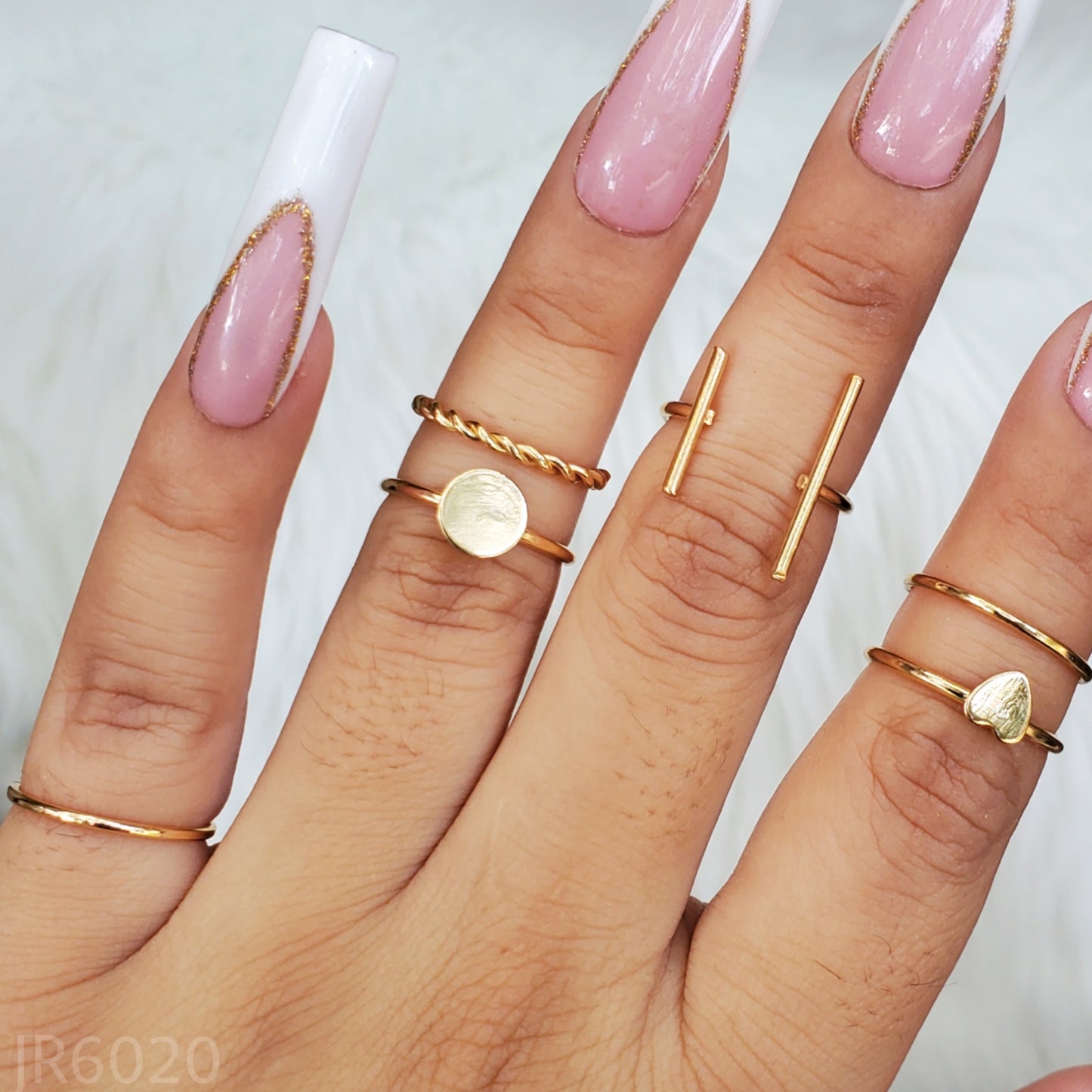 Gold Rings (6pc Set)